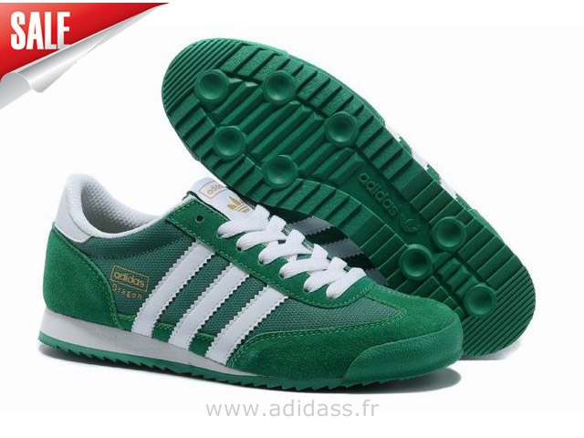 adidas dragon homme verte